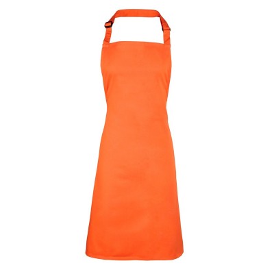 Ho.Re.Ca. Denim Bib Apron colore terracotta taglia UNICA