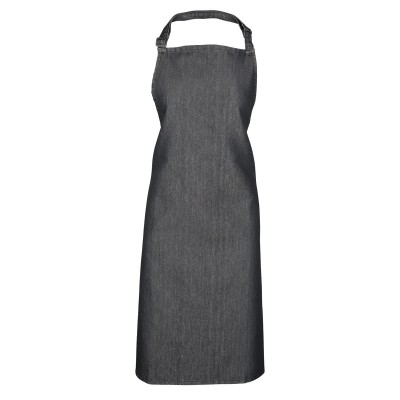Ho.Re.Ca. Denim Bib Apron colore black denim taglia UNICA