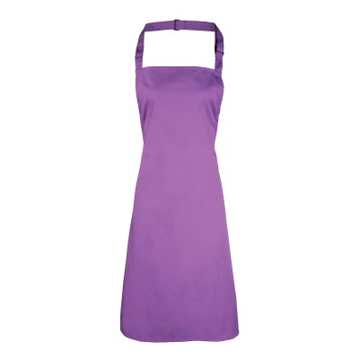 Ho.Re.Ca. Denim Bib Apron colore rich violet taglia UNICA