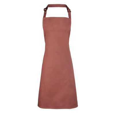 Ho.Re.Ca. Denim Bib Apron colore mocha taglia UNICA