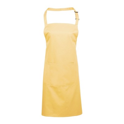Ho.Re.Ca. Colours Bib Apron With Pocket colore lemon taglia UNICA