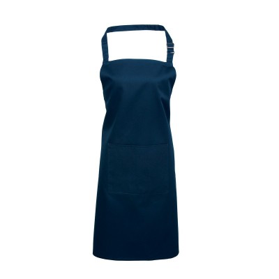 Ho.Re.Ca. Colours Bib Apron With Pocket colore navy taglia UNICA