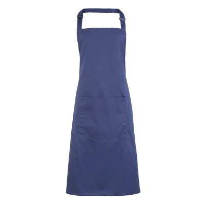 Ho.Re.Ca. Colours Bib Apron With Pocket colore marine blue taglia UNICA