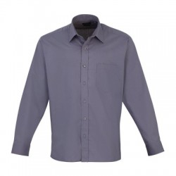 Camicie Men's Long Sleeve Poplin Shirt colore steel taglia XL