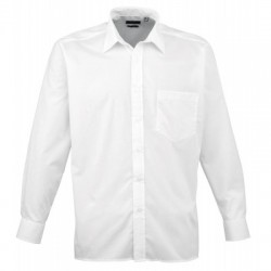 Camicie Men's Long Sleeve Poplin Shirt colore white taglia XL