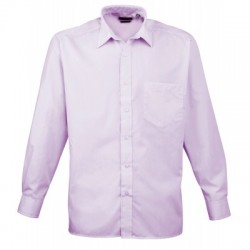 Camicie Men's Long Sleeve Poplin Shirt colore lilac taglia S