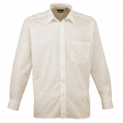 Camicie Men's Long Sleeve Poplin Shirt colore natural taglia S