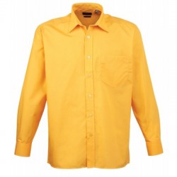 Camicie Men's Long Sleeve Poplin Shirt colore sunflower taglia 4XL