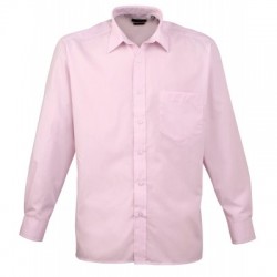 Camicie Men's Long Sleeve Poplin Shirt colore pink taglia M