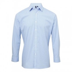 Camicie Men's Long Sleeve Microcheck Gingham Shirt 2