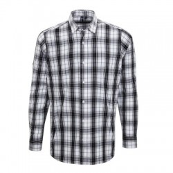 Camicie Men's Long Sleeve 'Ginmill' Check Cotton Bar Shirt 2