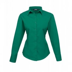 Camicie Poplin Long Sleeve Blouse colore emerald taglia XXL