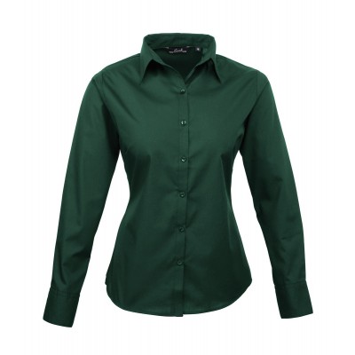 Camicie Poplin Long Sleeve Blouse colore bottle taglia M