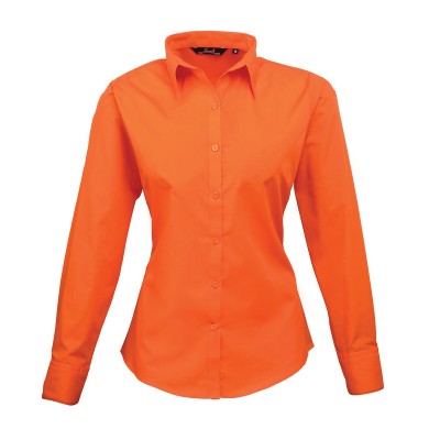 Camicie Poplin Long Sleeve Blouse colore orange taglia XXL