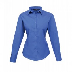 Camicie Poplin Long Sleeve Blouse colore royal taglia XS
