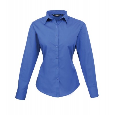 Camicie Poplin Long Sleeve Blouse colore royal taglia 3XL