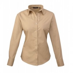 Camicie Poplin Long Sleeve Blouse colore khaki taglia M