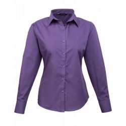 Camicie Poplin Long Sleeve Blouse colore purple taglia S