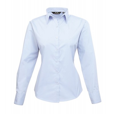 Camicie Poplin Long Sleeve Blouse colore light blue taglia 3XL