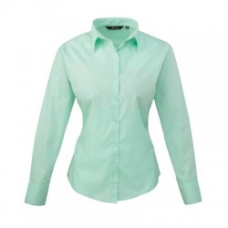 Camicie Poplin Long Sleeve Blouse colore aqua taglia M