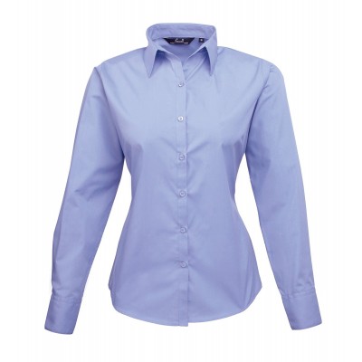Camicie Poplin Long Sleeve Blouse colore mid blue taglia S