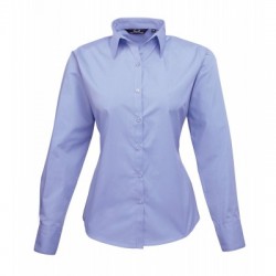 Camicie Poplin Long Sleeve Blouse colore mid blue taglia XXL