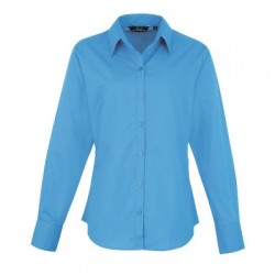 Camicie Poplin Long Sleeve Blouse colore sapphire taglia XS