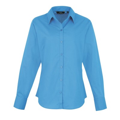 Camicie Poplin Long Sleeve Blouse colore sapphire taglia 3XL