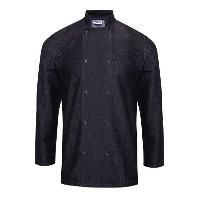 Ho.Re.Ca. Denim Chef's Jacket colore black denim taglia XS