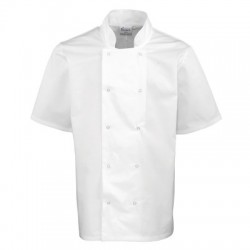 Ho.Re.Ca. Studded Front Shorts Sleeve Chef's Jacket 2