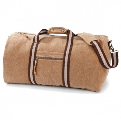 Borse Vintage Canvas Holdall colore sahara taglia UNICA