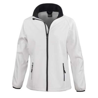 Soft shell Womens Printable Softshell colore white