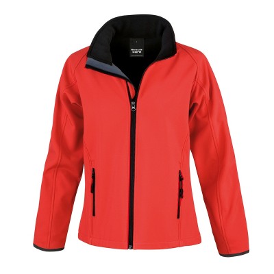 Soft shell Womens Printable Softshell colore red