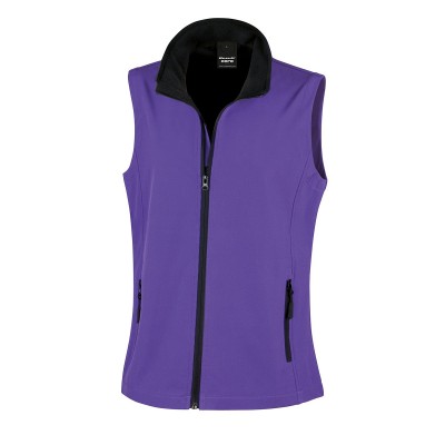 Soft shell Womens Printable Softshell Bodywarmer colore purple