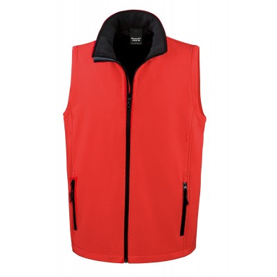 Soft shell Printable Softshell Bodywarmer colore red
