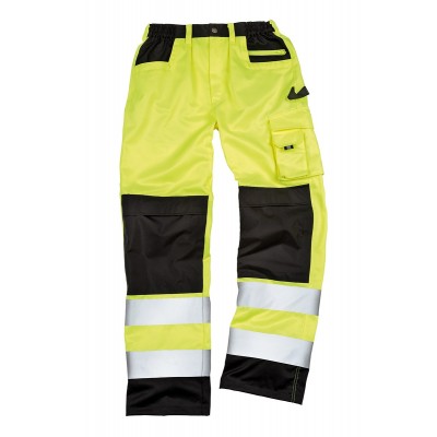 Pantaloni Safety Cargo Trousers colore fluorescent yellow taglia 4XL