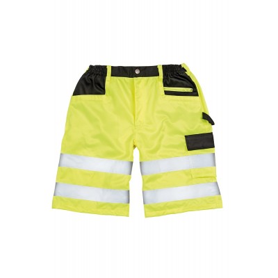 Pantaloni Safety Cargo Shorts colore fluorescent yellow taglia XL