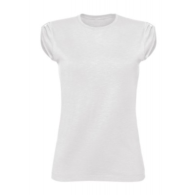 T-Shirt Women's Slub T-shirt colore white taglia XS