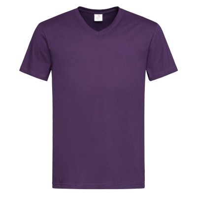 T-Shirt Classic-T V-Neck colore deep berry taglia S