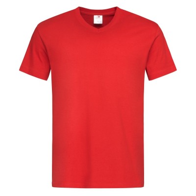 T-Shirt Classic-T V-Neck colore scarlet red taglia S