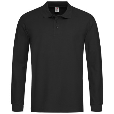 Polo Polo Long Sleeve colore black opal taglia M