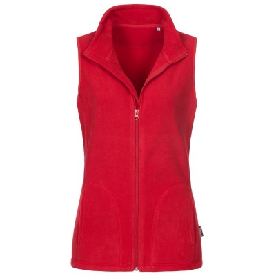 Pile Active Fleece Vest colore scarlet red taglia S
