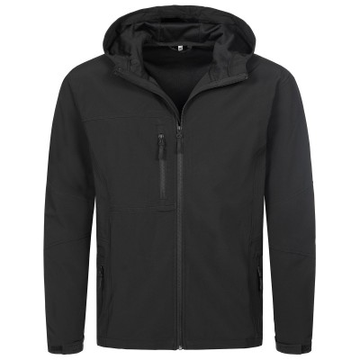 Soft shell Active Softest Shell Hooded Jacket colore black opal taglia M