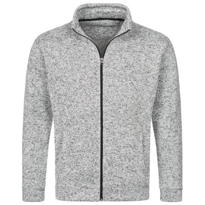 Pile Active Knit Fleece Jacket colore light grey melange taglia S