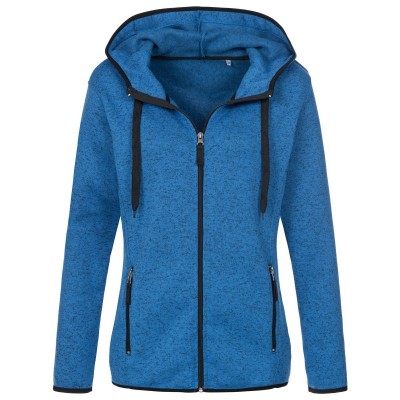 Pile Active Knit Fleece Jacket colore blue melange taglia S