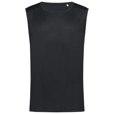 T-Shirt Active 140 Sleeveless colore black opal taglia S