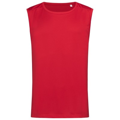 T-Shirt Active 140 Sleeveless colore crimson red taglia S