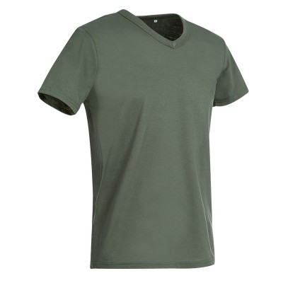 T-Shirt Ben V-Neck colore military green taglia S