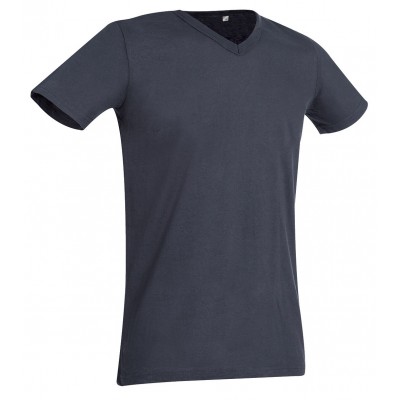 T-Shirt Ben V-Neck colore slate grey taglia S