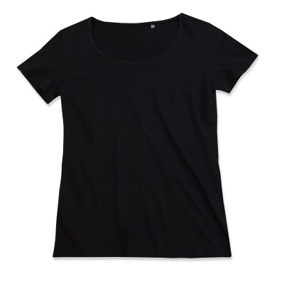 T-Shirt Finest Cotton-T colore black opal taglia S